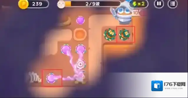保卫萝卜4饿龙传说第9关通关攻略